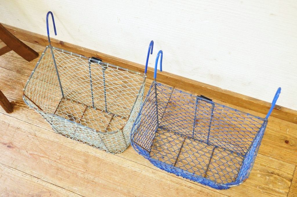 アンティーク雑貨　レトロなカゴ2個セット