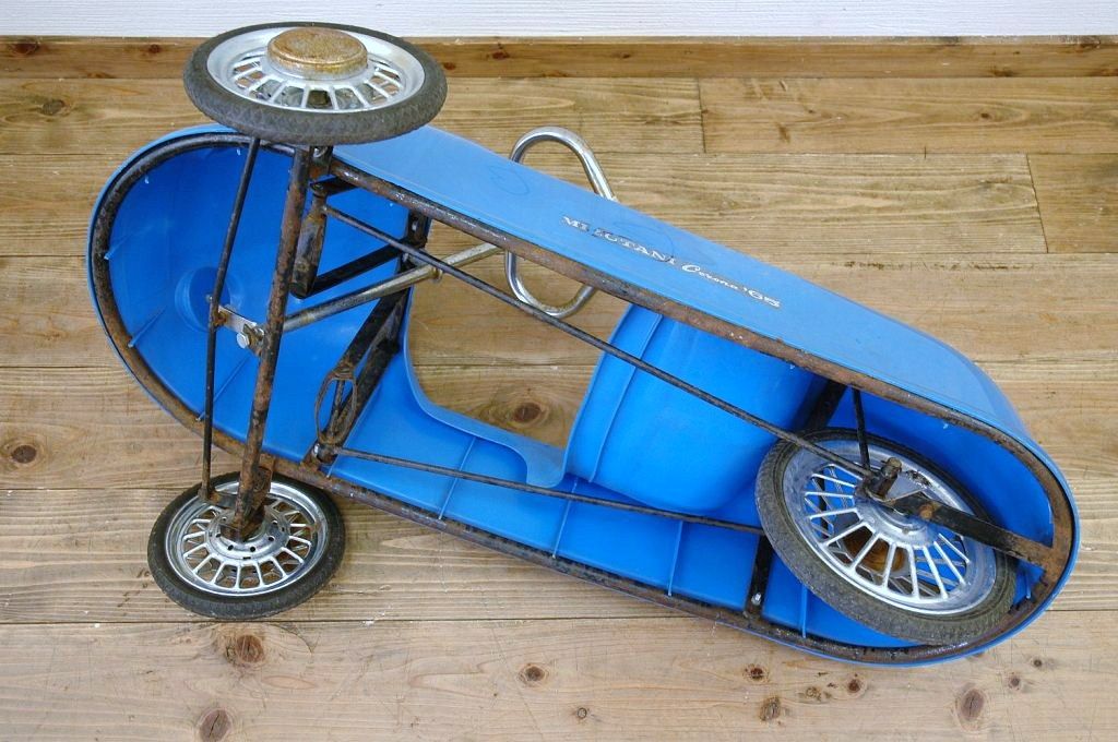 アンティーク雑貨　珍品希少!古いお家の子ども三輪車