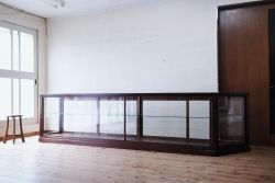 アンティーク家具　特大!3m超、古い和菓子店の大型ガラスケース