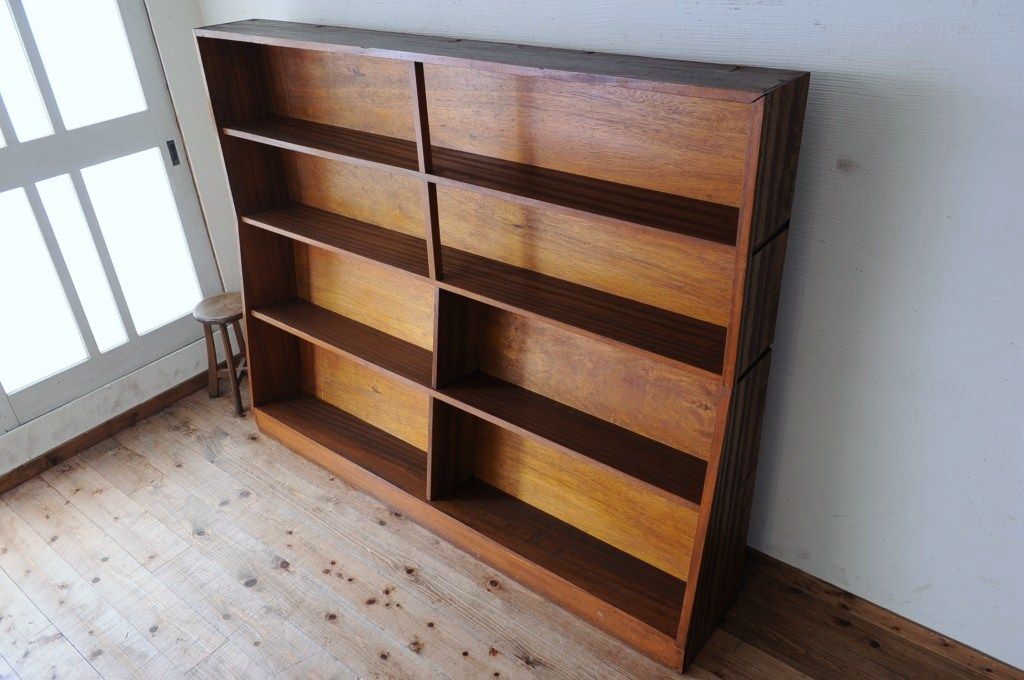 アンティーク家具　特大!!古い学校の大きな本棚6