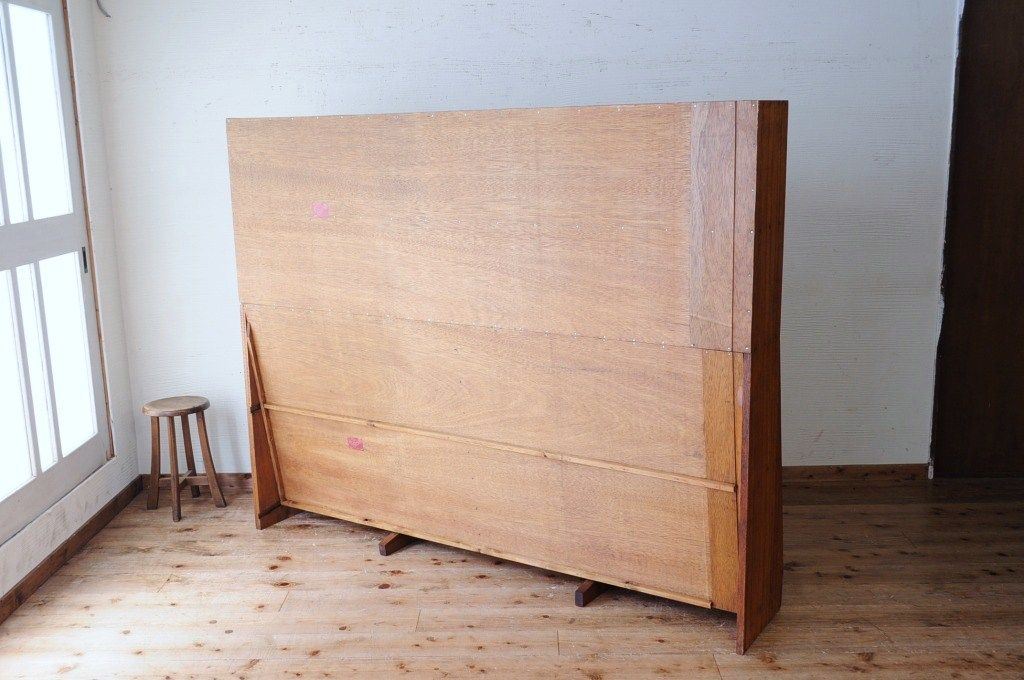 アンティーク家具　特大!!古い学校の大きな本棚6