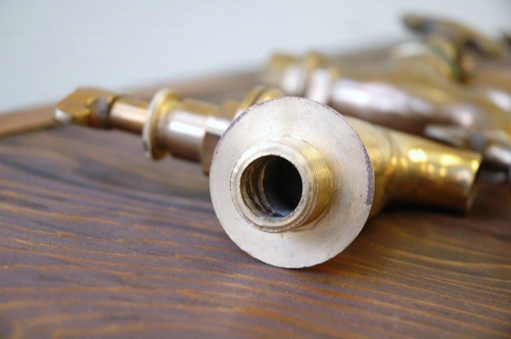 アンティーク雑貨　未使用品!重厚な真鍮の蛇口