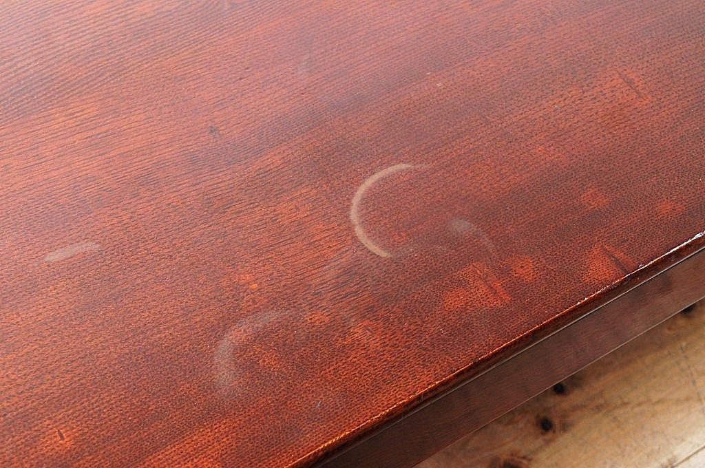 アンティーク家具　古い栗材の漆の綺麗な折り畳み式テーブル