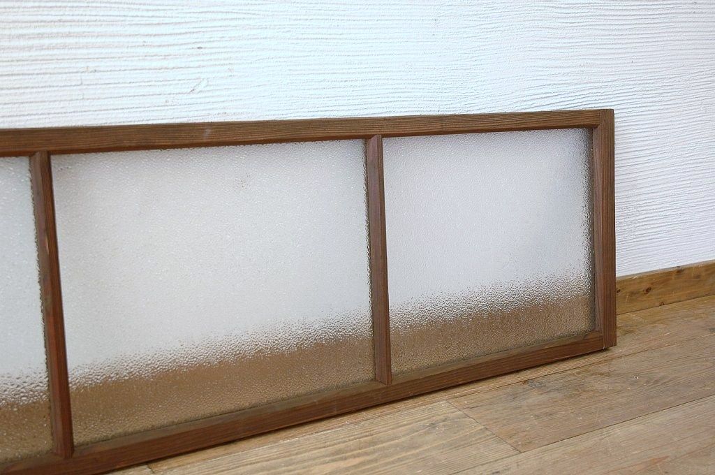 古い木味のダイヤガラス明り取り3
