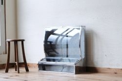 極上美品!古いブリキのガラスケース3