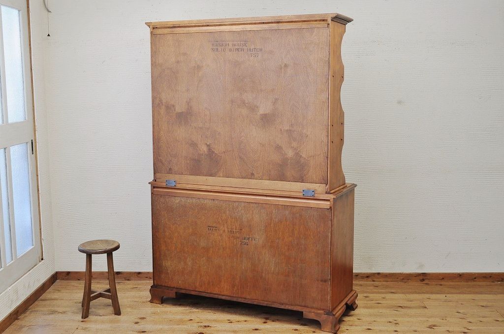 ◇新品展示品　USA製　メイプル材の上質なカップボード(定価350000円)
