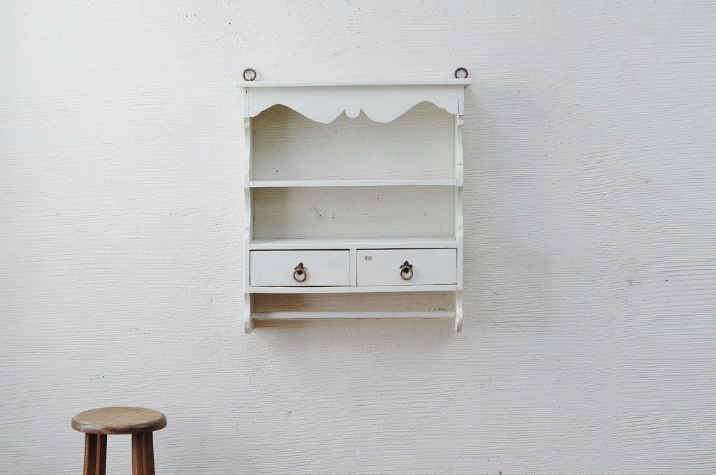 アンティーク家具　新品展示品　ペイントウォールシェルフ1