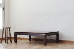 レトロ家具　古い木のレトロな座卓