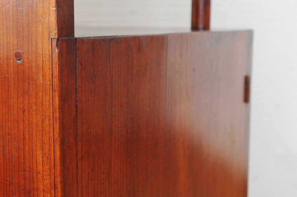 アンティーク雑貨　総欅!厚手の欅材を使った豪華なサイドテーブル(花台)