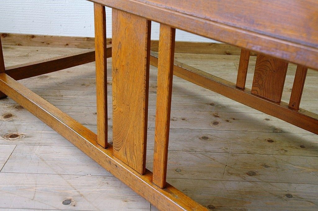 アンティーク家具　天板一枚板!古い木の大きな作業台