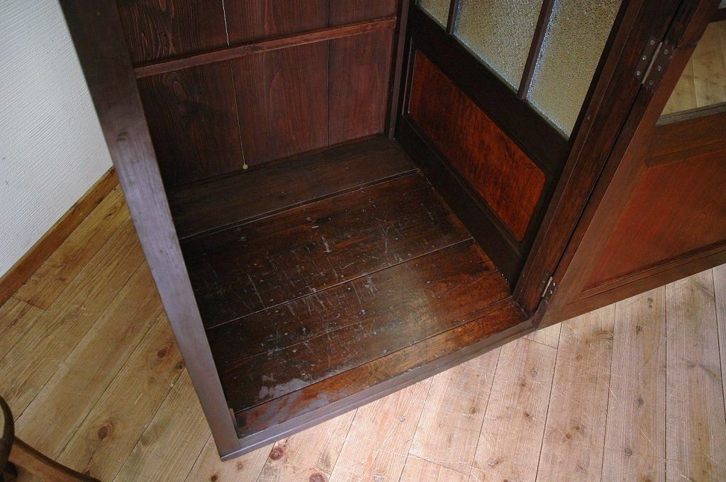 極上美品!古い木の三面ガラス電話ボックス