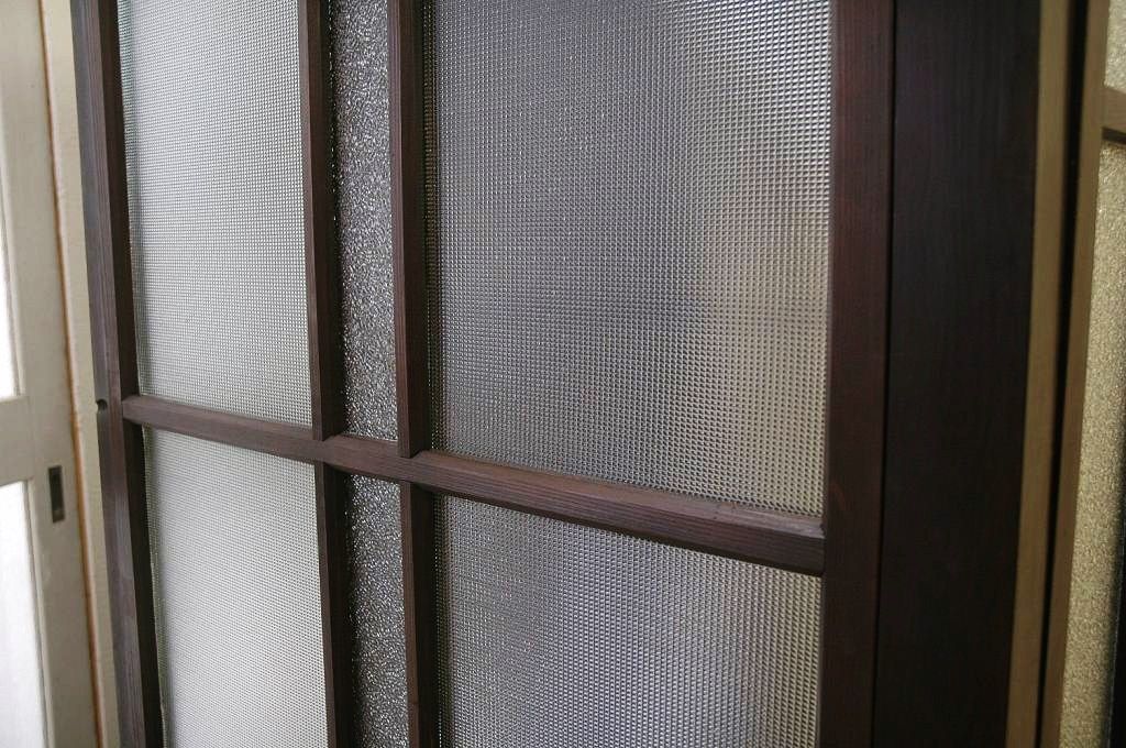 極上美品!古い木の三面ガラス電話ボックス