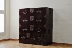 極上美品!漆の綺麗な上手二本松箪笥