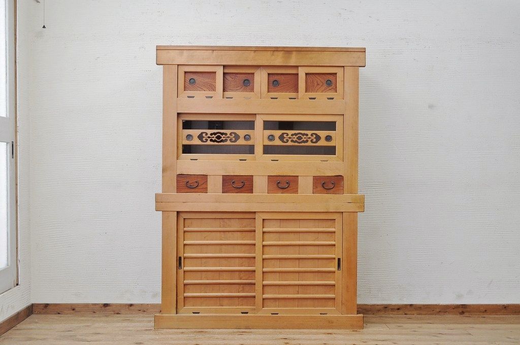 極上美品!古い木味の美しい水屋箪笥