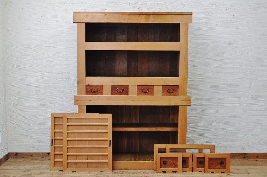 極上美品!古い木味の美しい水屋箪笥