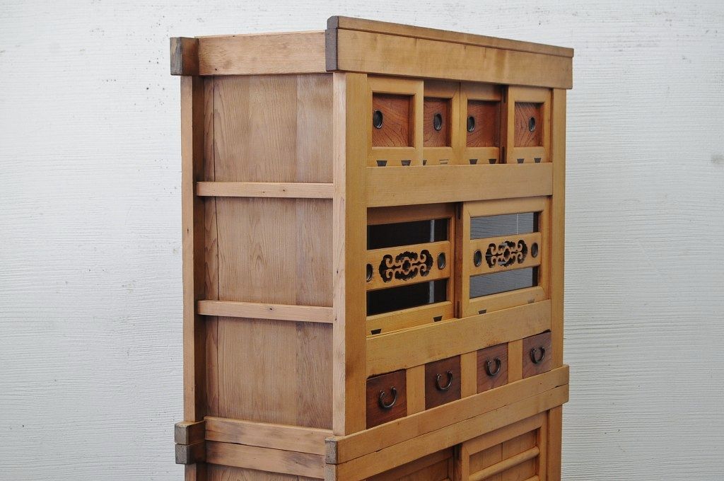 極上美品!古い木味の美しい水屋箪笥