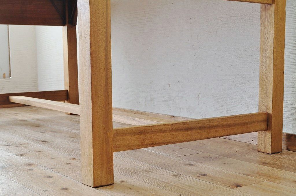 アンティーク家具　特大!古い木味のシンプルな作業台(ダイニングテーブル)1