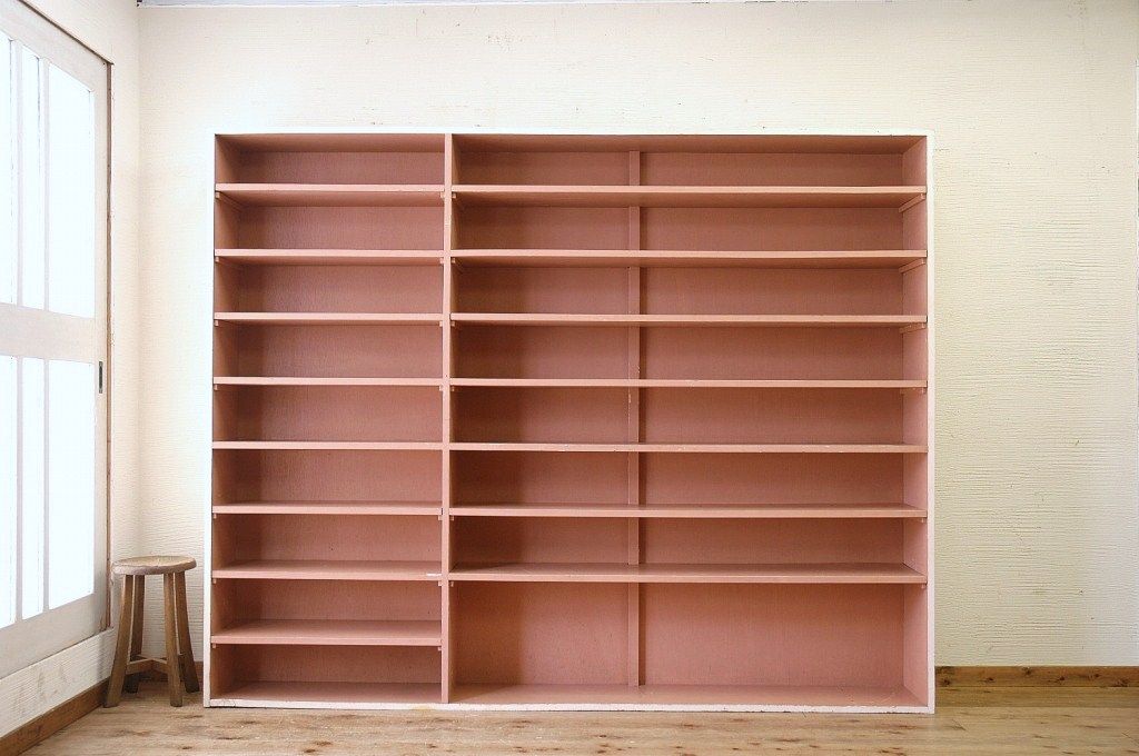 アンティーク家具　特大!ペンキの剥げた大きな飾り棚