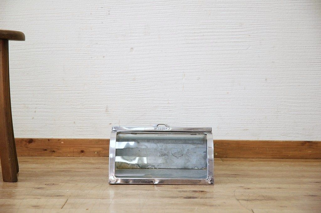 レトロ家具　古い駄菓子屋のレトロなブリキガラスケース20