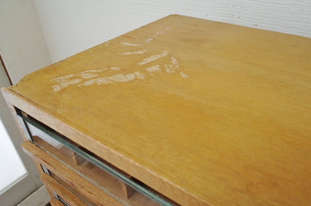 アンティーク家具　特大!引き出し付糸ケース