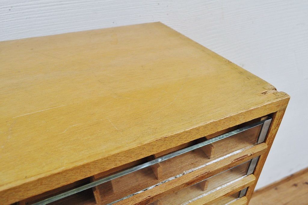 アンティーク家具　特大!引き出し付糸ケース