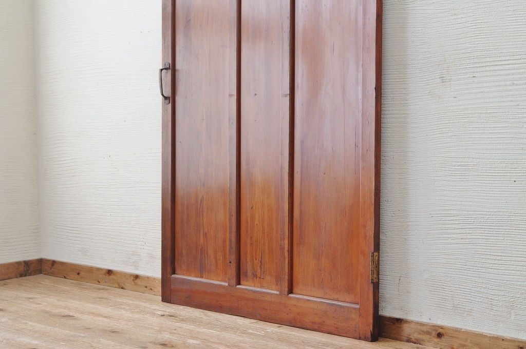 ★美品!古い木の大振りなダイヤガラスドア