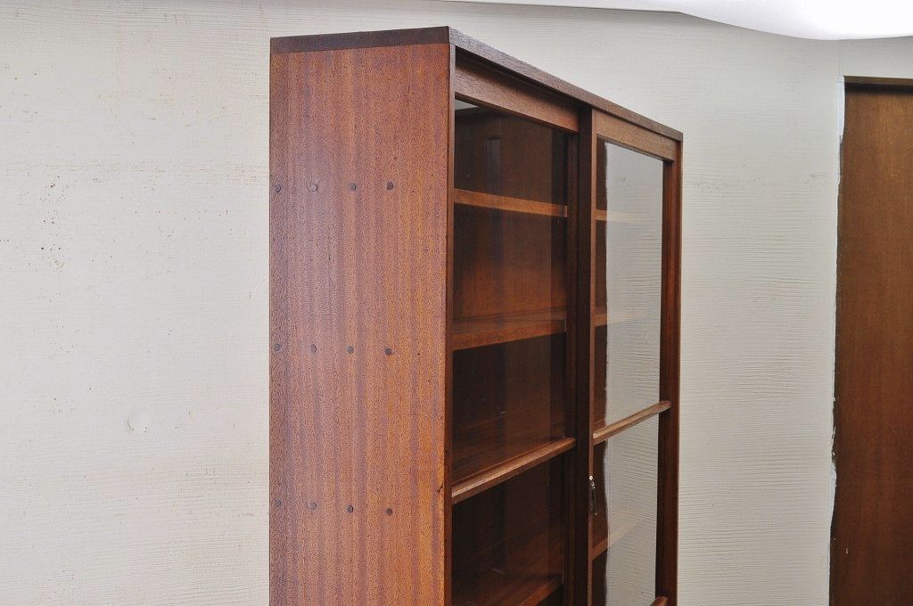 アンティーク家具　特大!古い木のシンプルな収納棚(本棚)
