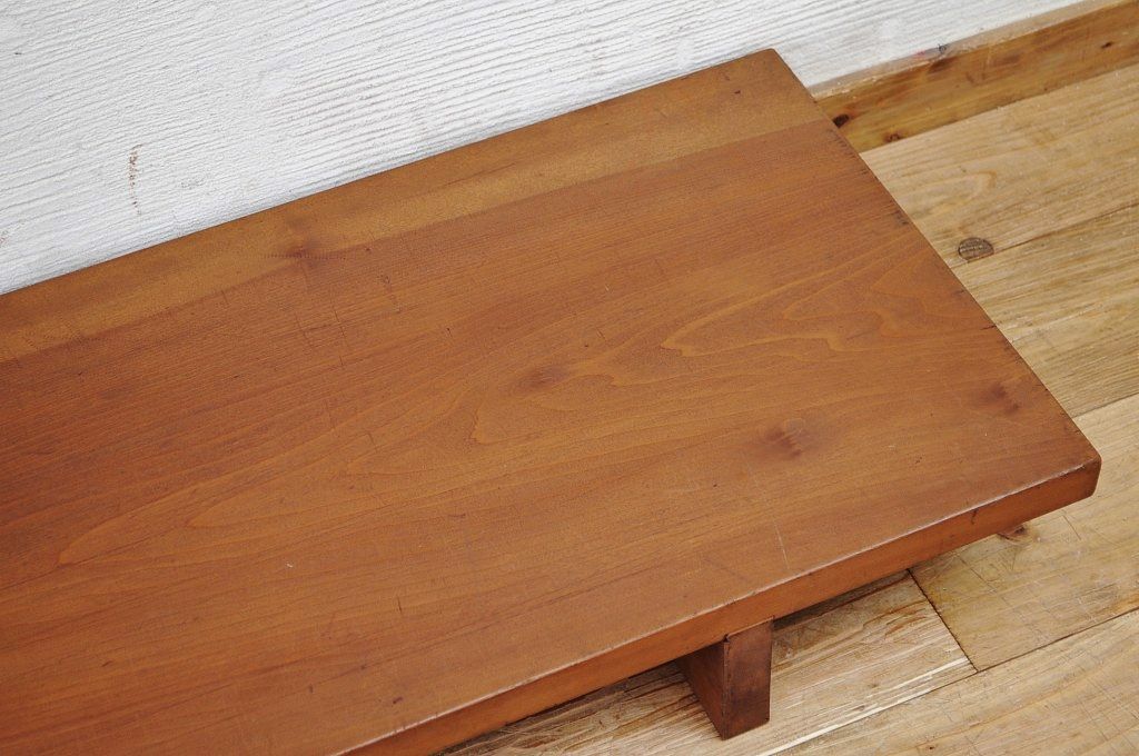 アンティーク家具　天板一枚板!脚付き裁ち板(机)