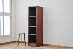 アンティーク家具　★古い木のシンプルな飾り棚(本棚)