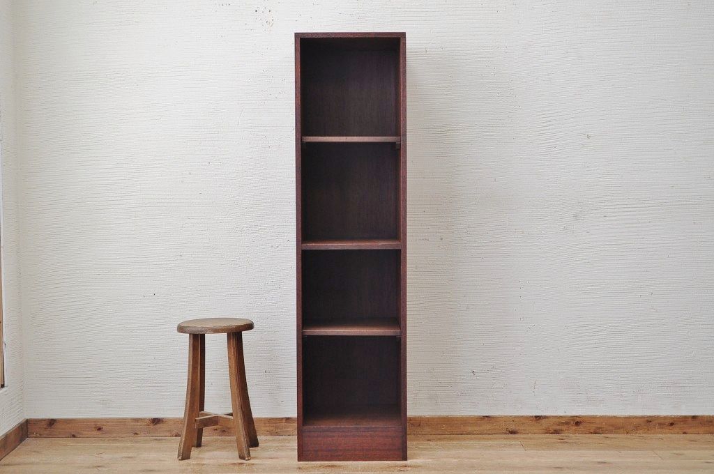 アンティーク家具　★古い木のシンプルな飾り棚(本棚)