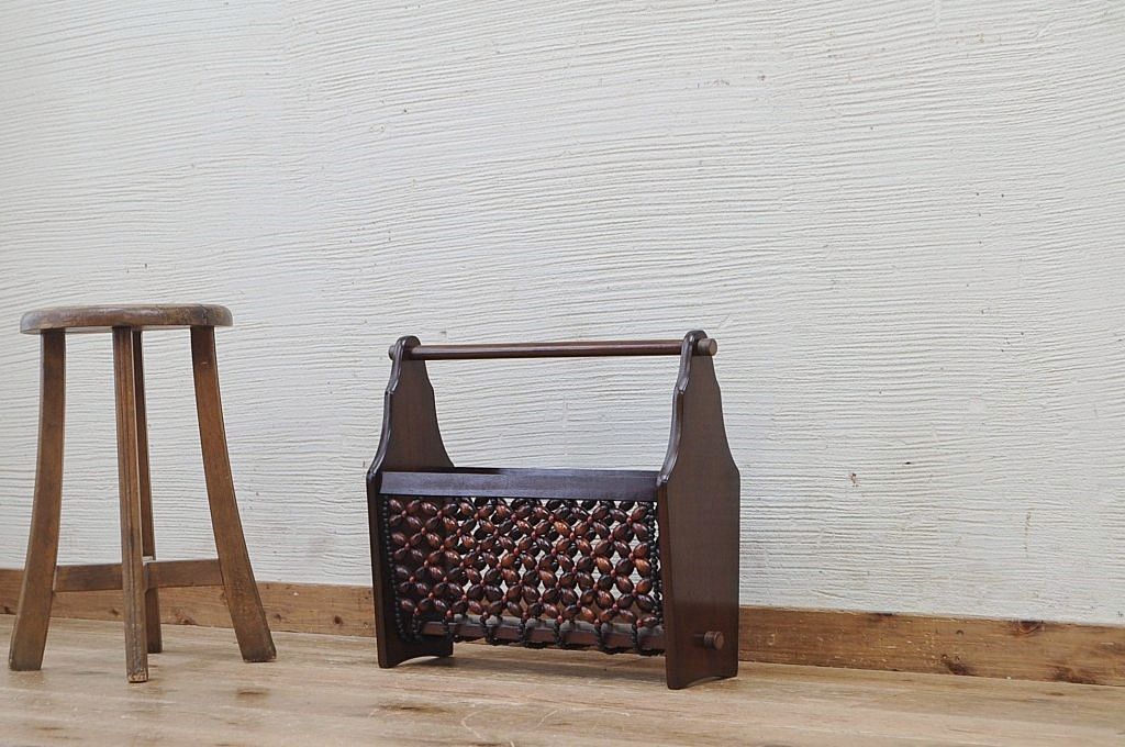 アンティーク雑貨　1960年代　レトロなマガジンラック