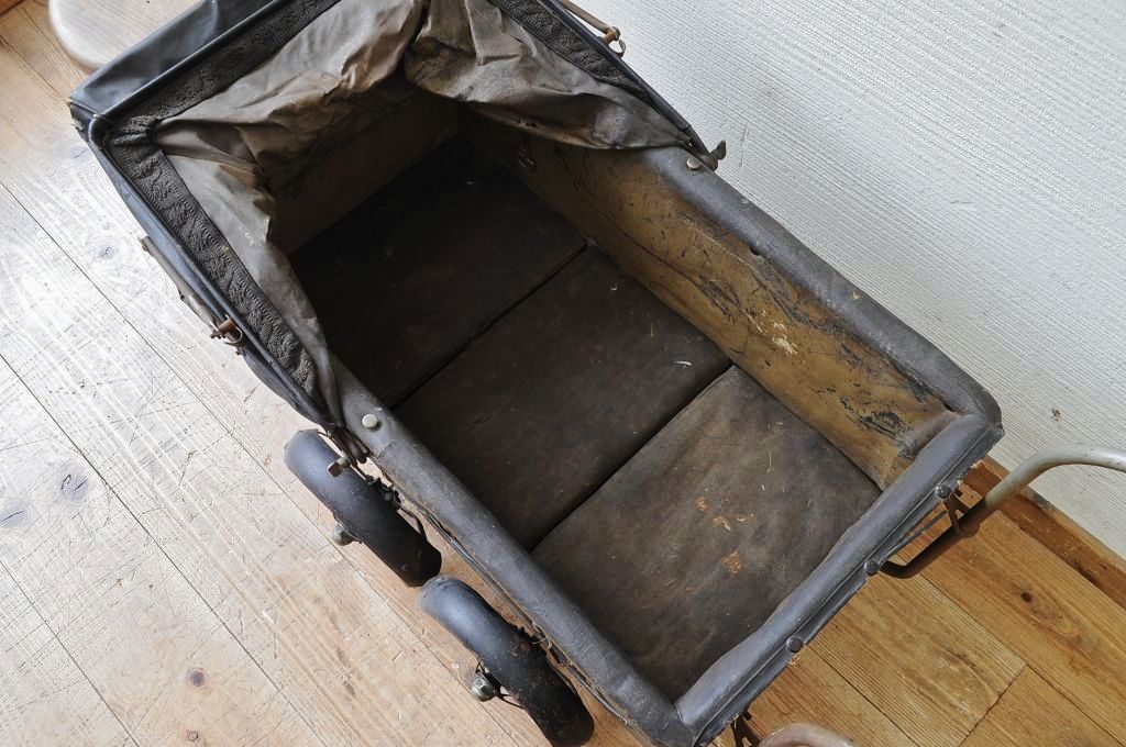アンティーク雑貨　珍品希少!大正時代の乳母車(ベビーカー)