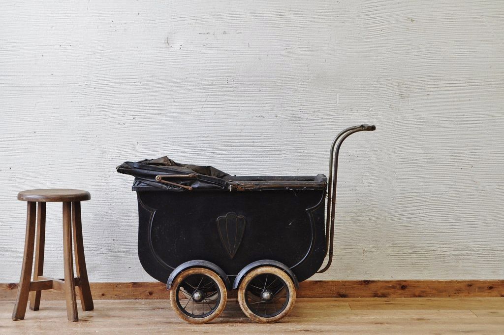アンティーク雑貨 珍品希少!大正時代の乳母車(ベビーカー) | ラフジュ工房