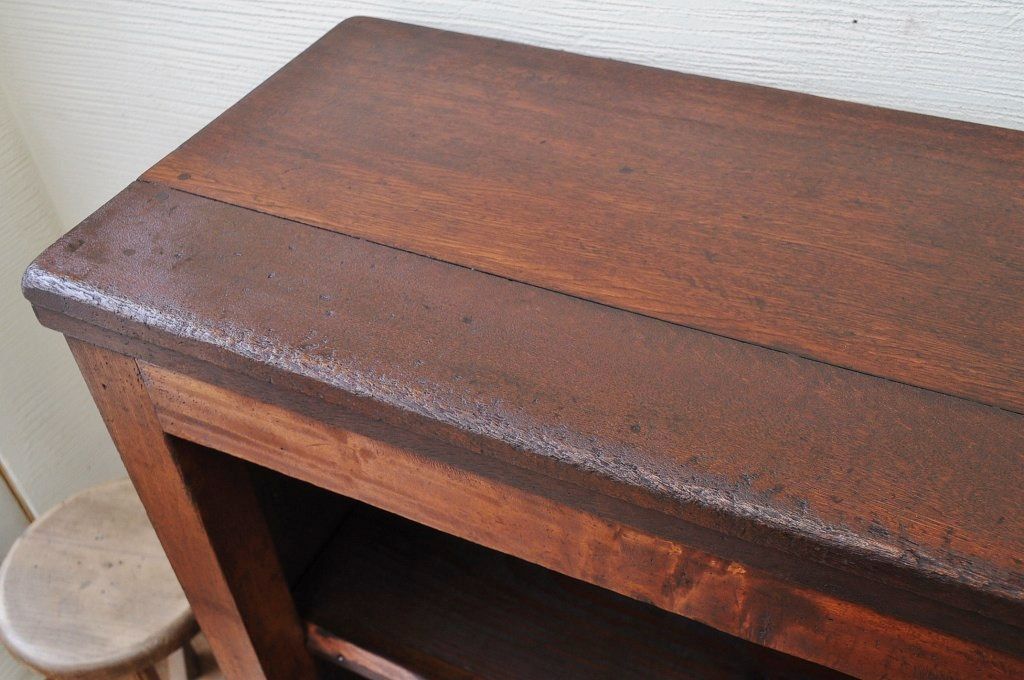 アンティーク家具　古い木のカウンターテーブル