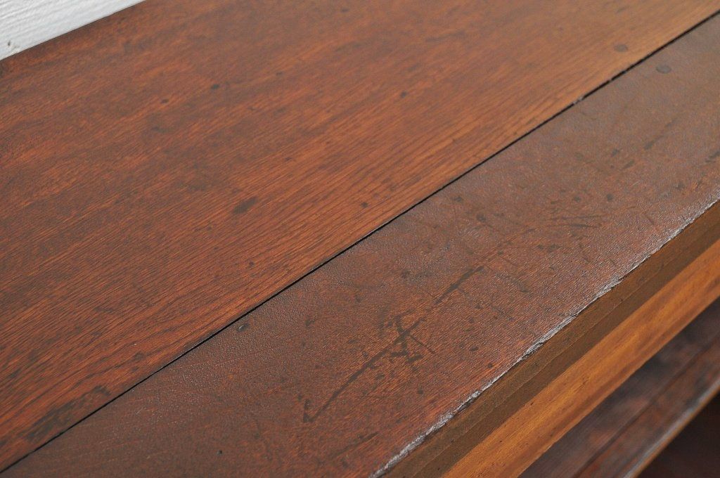 アンティーク家具　古い木のカウンターテーブル