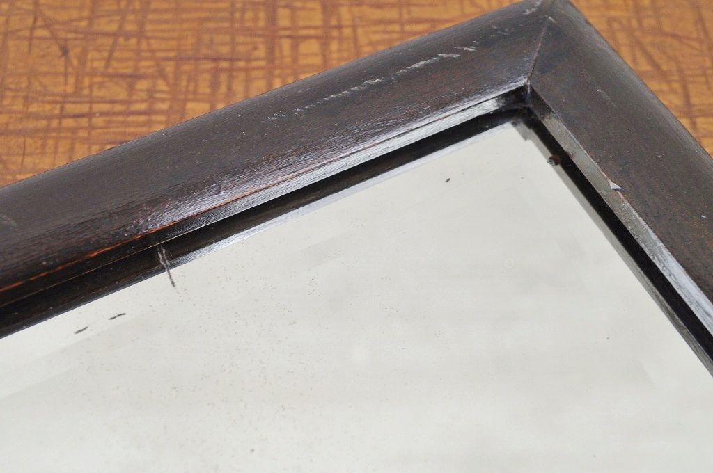 アンティーク雑貨　素敵な雰囲気!古い木の小さな鏡