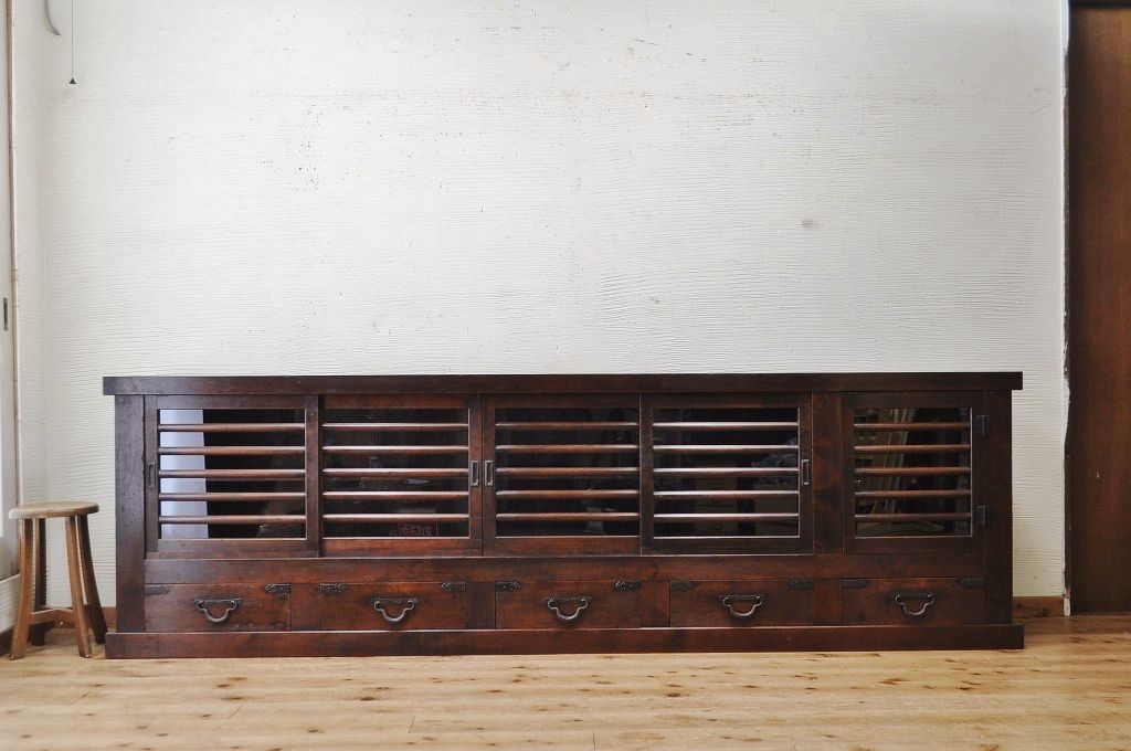 アンティーク家具　特大!九尺水屋箪笥サイドボード1