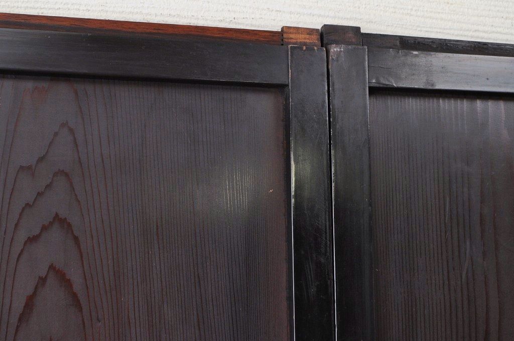 ★味わい深い美しいガラス帯戸2枚セット1