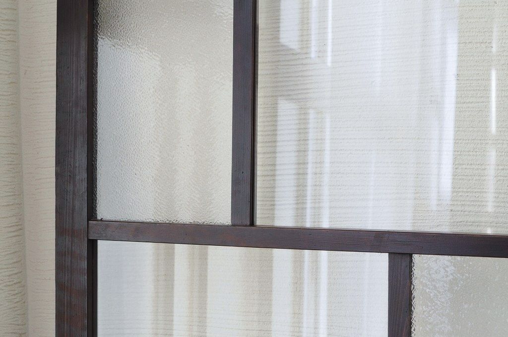 古いお家のダイヤガラス引き戸4枚セット