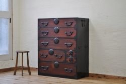 美品!古い欅材の松本箪笥　