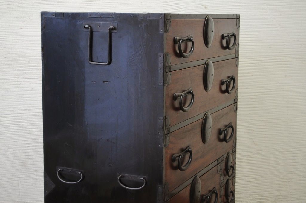 美品!古い欅材の松本箪笥　