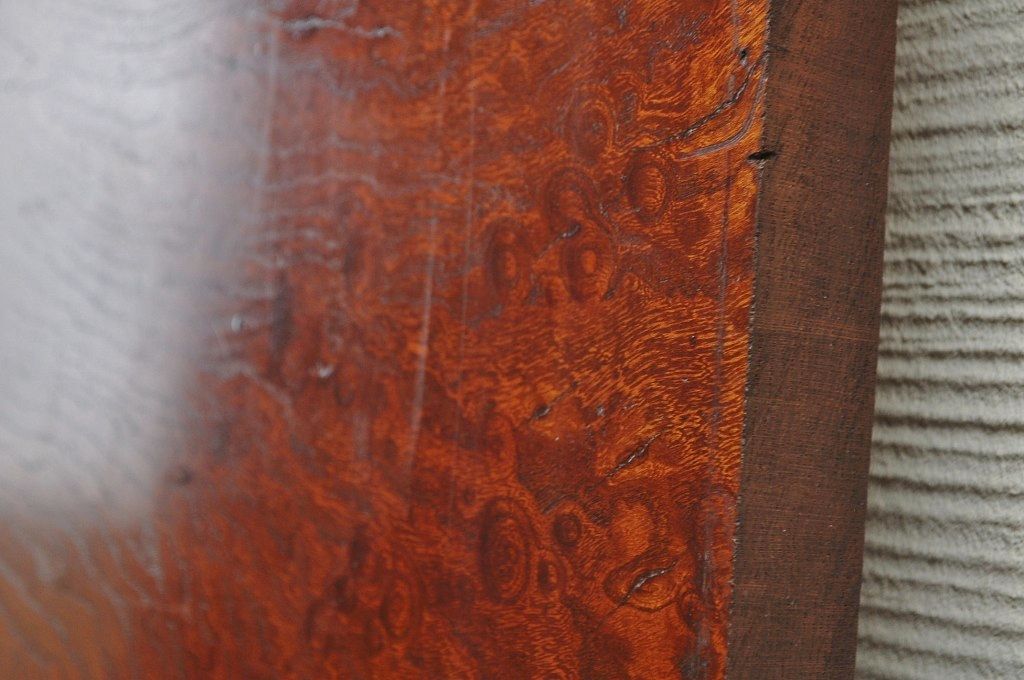 アンティーク雑貨　○古い欅材漆塗り玉杢一枚板