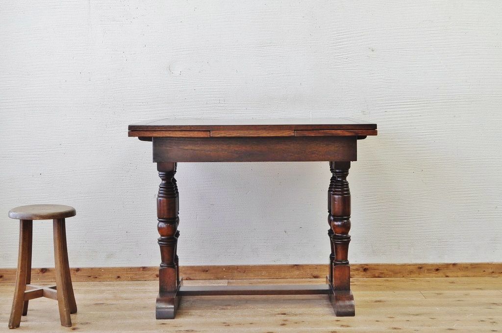 アンティーク家具　1950〜60年頃　イギリス製ドローリーフテーブル