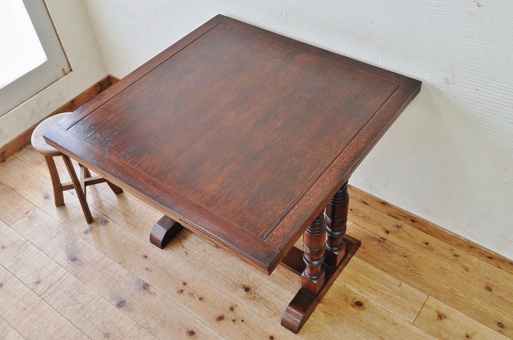 アンティーク家具　1950〜60年頃　イギリス製ドローリーフテーブル