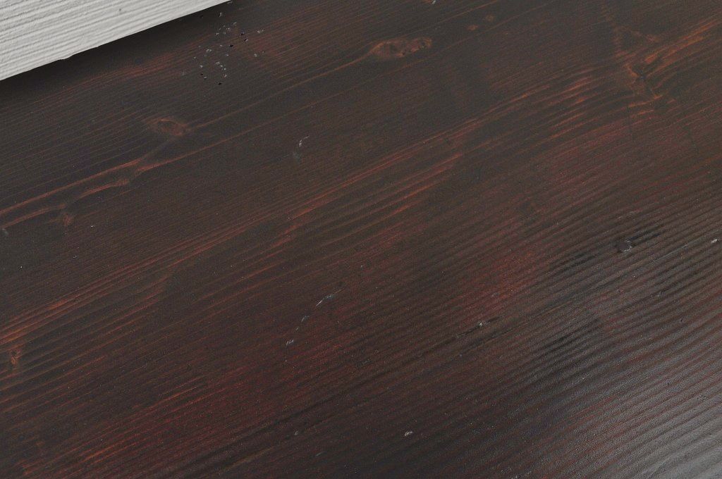 アンティーク家具　古い木の大きな両面引き出し付作業台(テーブル)