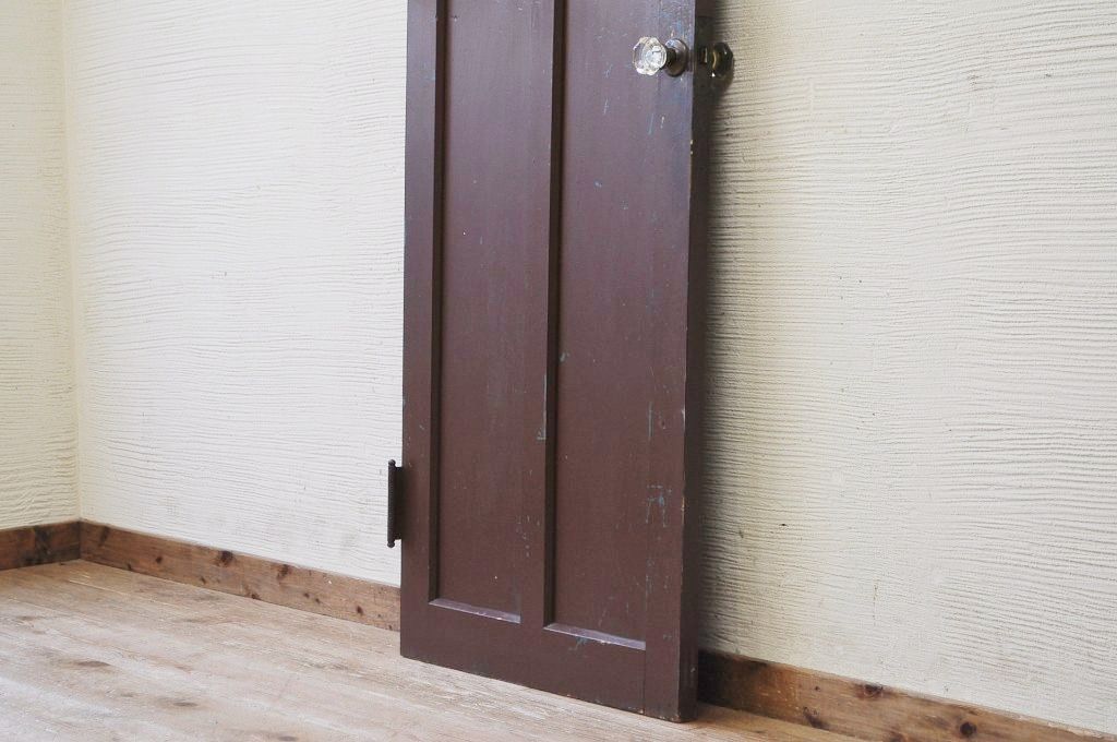 ペンキの剥げたガラスドアノブモールガラス扉8