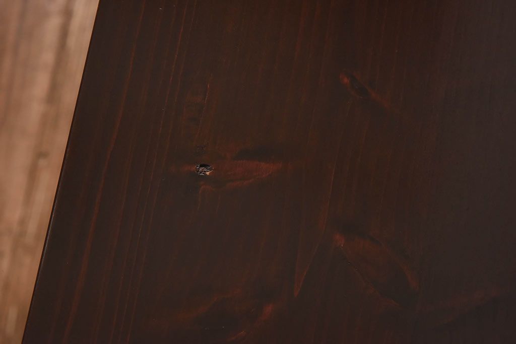 アンティーク家具　リメイク　桜丸金具　美しい漆塗りが楽しめる米沢箪笥ローチェスト(和タンス、ローボード、リビングボード、引き出し)(R-030320)