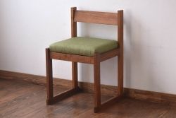 中古　希少な絶版品　カリモク家具(karimoku)　ルスティック(RUSTIC)　カントリースタイルの空間づくりにおすすめな2人掛けベンチ(長椅子、板座チェア)(R-073942)