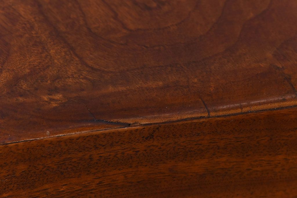 アンティーク雑貨　昭和初期　クスノキ材　光沢のある木肌が美しい文箱(木箱、収納箱)(R-030381)