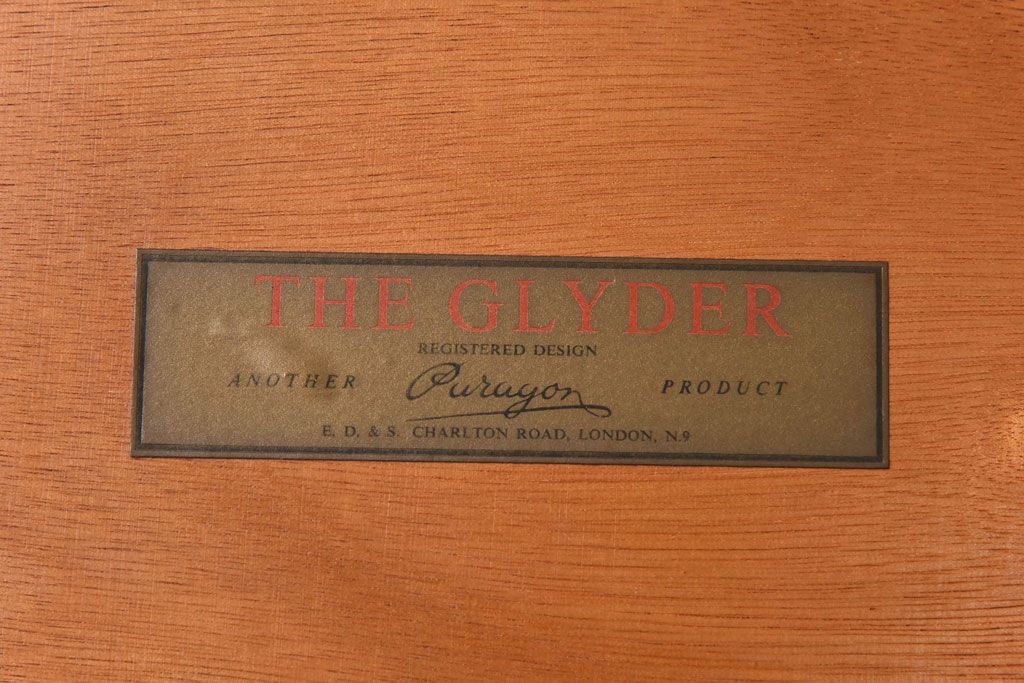 ヴィンテージ家具　イギリスビンテージ　THE GLYDER　天板がトレーにもなるトロリーワゴン(ティートロリー、サイドテーブル)(R-030413)